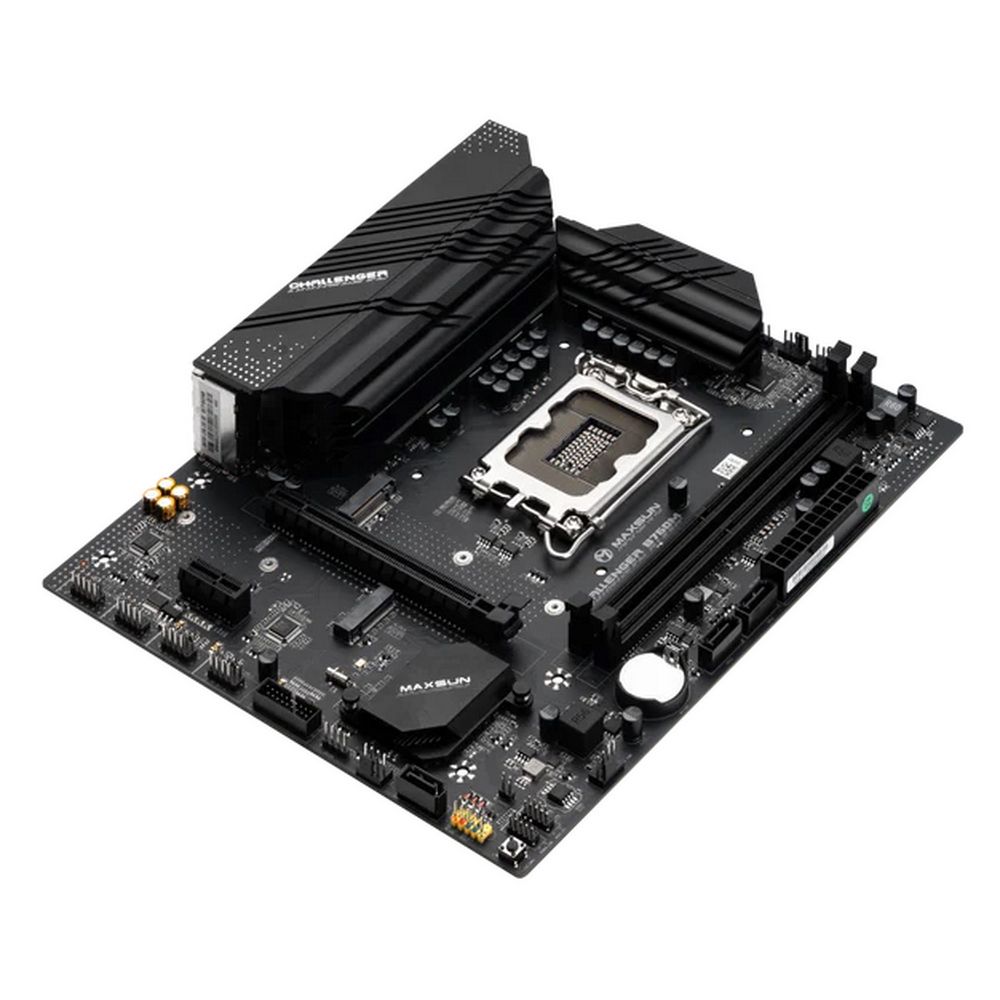 Материнская плата Maxsun MS-Challenger B760M B760, LGA1700, 2*DDR4, 1*PCIEx16, 1*PCIEx1, 2*M.2, 6*US