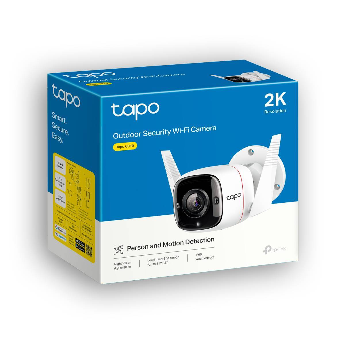 Камера видеонаблюдения IP TP-Link Tapo C310 Wi-Fi 3.89-3.89мм цв. корп.:белый
