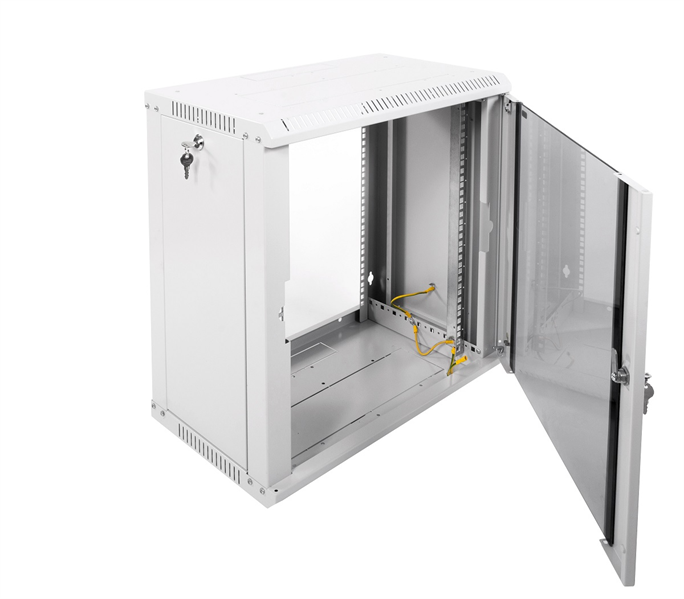 Шкаф ЦМО Шкаф телекоммуникационный настенный разборный ЭКОНОМ 12U (600х350) дверь стекло