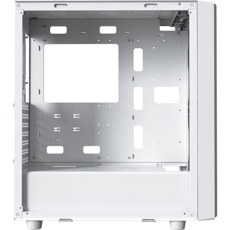Корпус Ocypus Gamma C70 WH, Midi-Tower, TG, no fans, 1xUSB-A 3.0 + 1xUSB 2.0, ATX, mATX, mITX White
