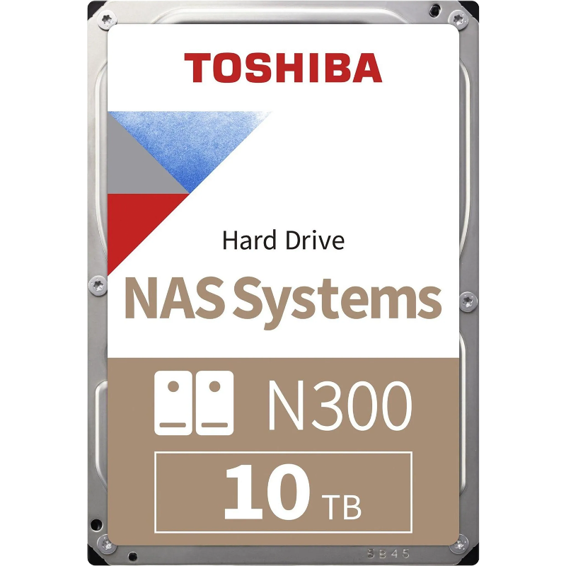 Жесткий диск Toshiba N300 NAS SATA3 3.5" 10TB 7200 512Mb 6Gb/s 1 year warranty (replacement WD101EFB