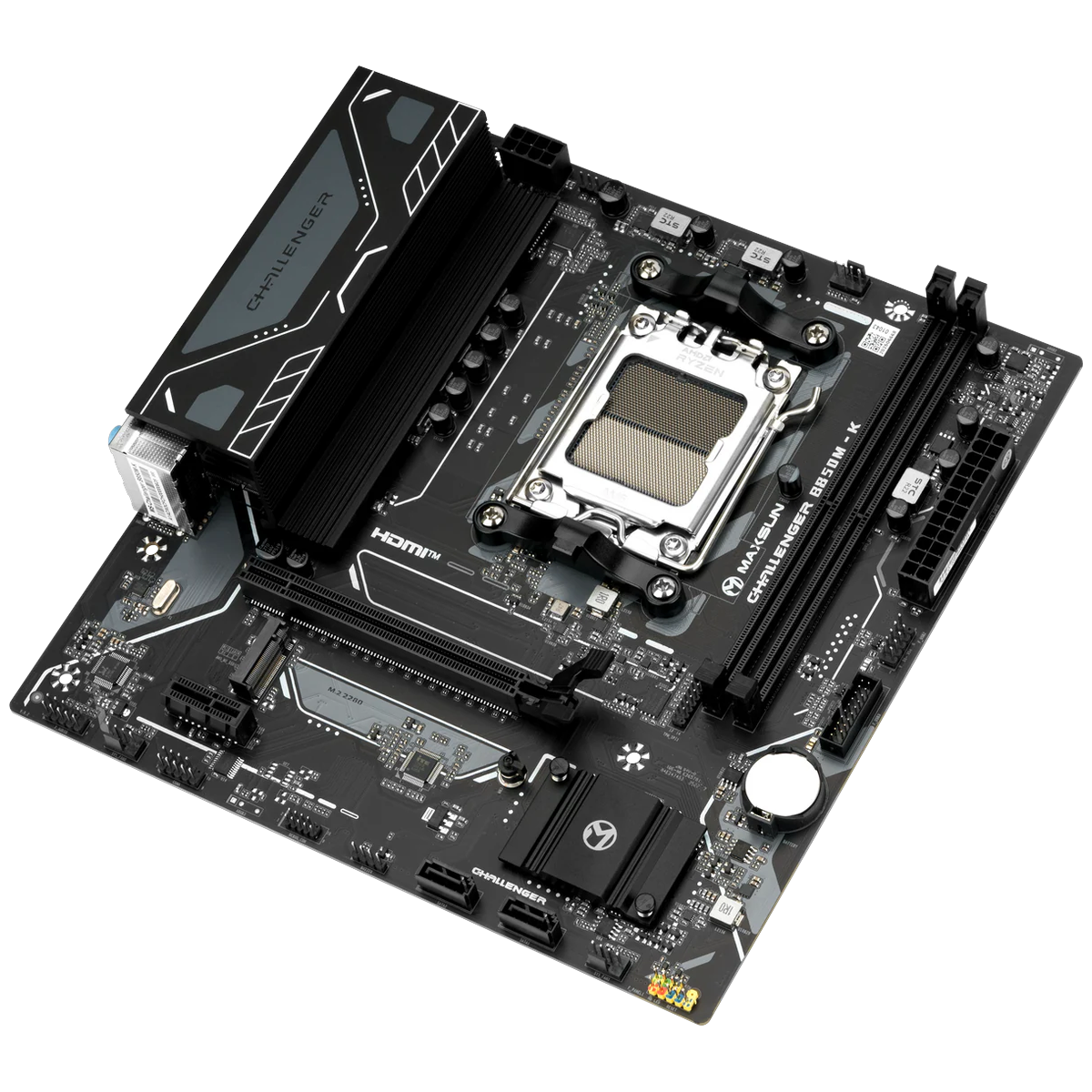 Материнская плата Maxsun MS-Challenger B850M-K B850, AM5, 2*DDR5, 1*PCIEx16, 1*PCIEx1, 1*M.2, 6*USB3