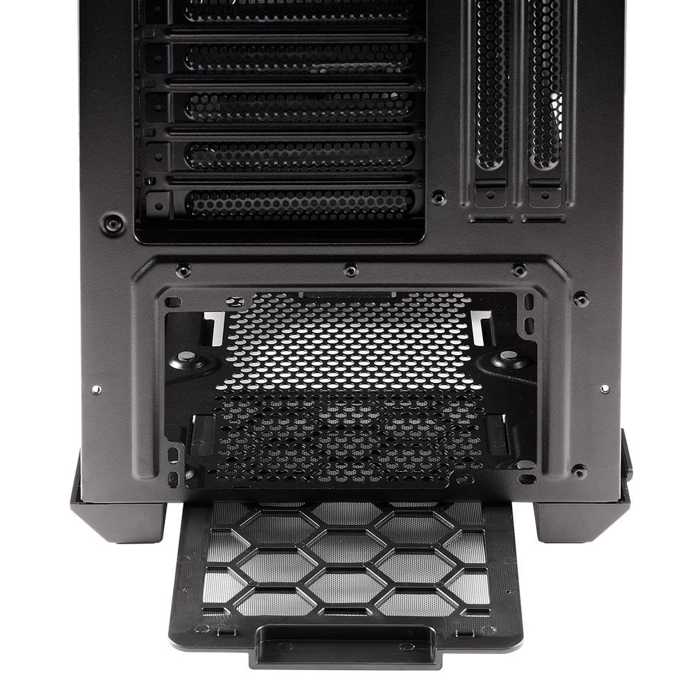 Корпус XPG DEFENDER BLACK [DEFENDER-BKCWW] (Midi-Tower, черный, TG, 120mm fan*3)