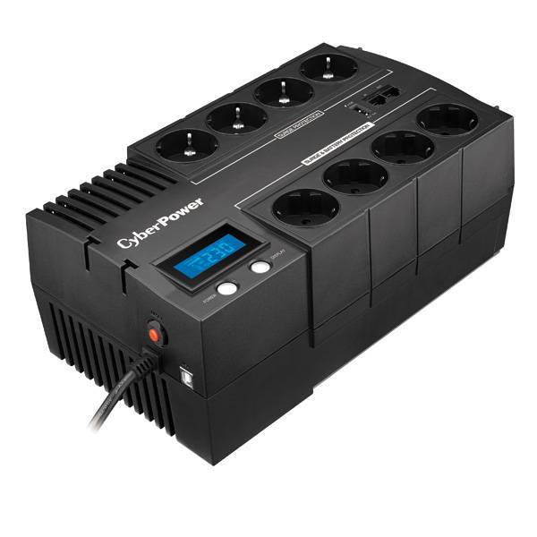ИБП CyberPower BR1000ELCD Line-interactive 1000VA/600W (Euro x8, RJ11/RJ45, USB-A x1, USB-порт 288x1