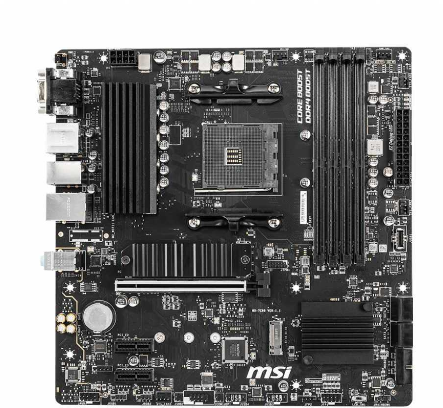 Материнская плата MSI B550M PRO-VDH Soc-AM4 AMD B550 4xDDR4 mATX AC`97 8ch(7.1) GbLAN RAID+VGA+HDMI+