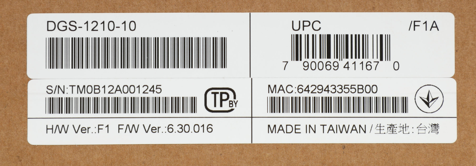 Коммутатор D-Link DGS-1210-10/F1A 8x1Гбит/с 2SFP управляемый