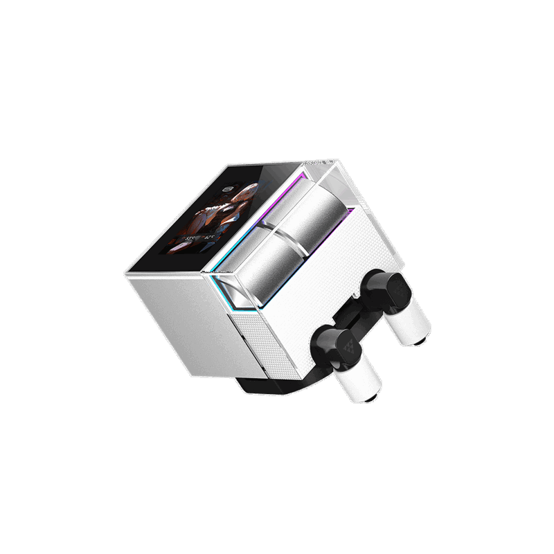 Система водяного охлаждения PcCooler DS360 Display Soc-AM5/AM4/1200/1700/1851 белый 4-pin 39.8dB Al 