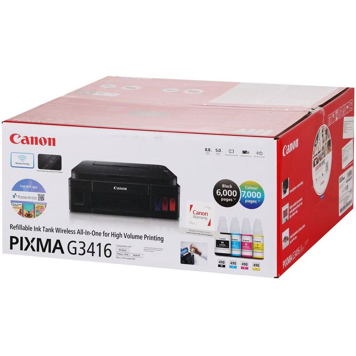 МФУ струйный Canon Pixma G3416 (2315C052) A4 WiFi черный
