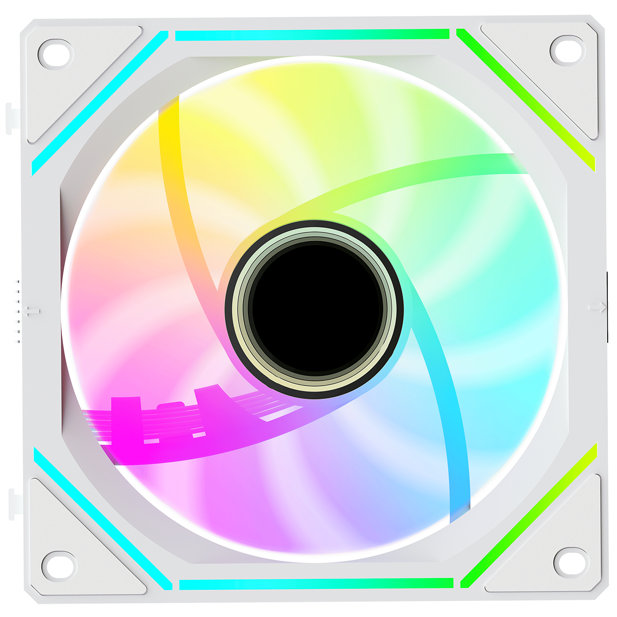Вентилятор для корпуса Ocypus Gamma F12 UNI WH ARGB 3 IN 1, 3x120x120x25mm, 4-PIN PWM, 800-1800 RPM,
