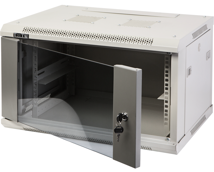 Шкаф Шкаф настенный серии Pro, 12U 600x450, стеклянная дверь