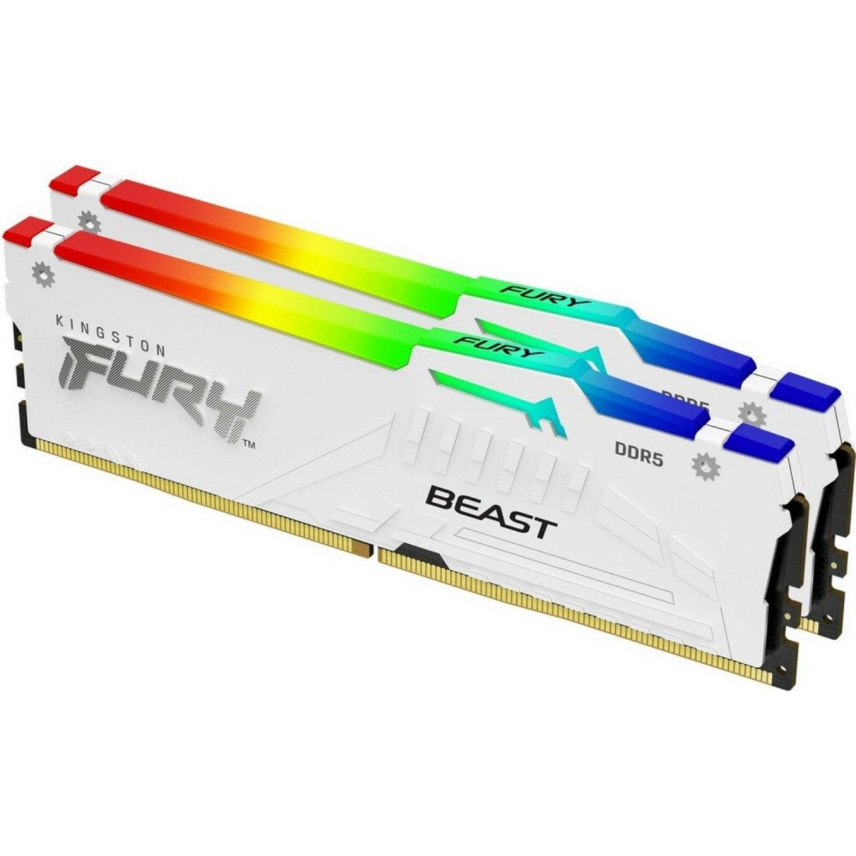Память DDR5 2x16GB 5600MHz Kingston KF556C40BWAK2-32 Fury Beast RGB RTL Gaming PC5-44800 CL40 DIMM 2