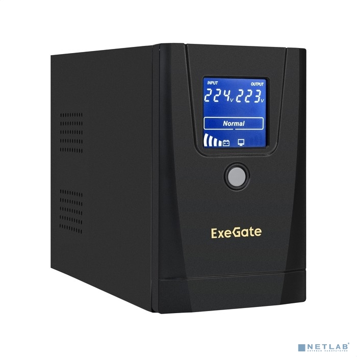 Exegate EX292788RUS ИБП ExeGate SpecialPro Smart LLB-1000.LCD.AVR.1SH.2C13.RJ.USB <1000VA/550W, LCD,