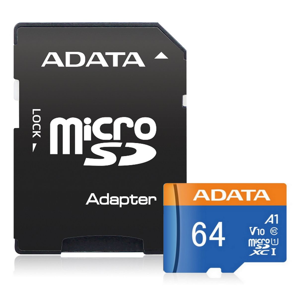 Флеш карта microSDXC 64GB A-Data AUSDX64GUICL10A1-RA1 Premier Pro + adapter