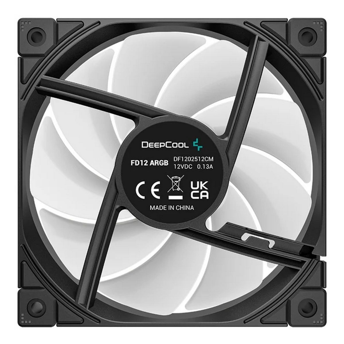 Вентилятор для корпуса Deepcool FD12 ARGB 120х120x25 черный 4-pin 26.9дБ (R-FD12-BKAPN1-G) Ret