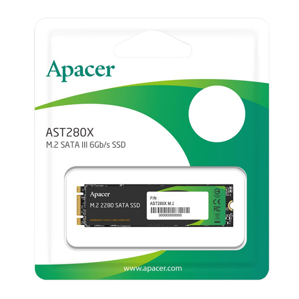 Твердотельный накопитель SSD Apacer M.2 2280 512GB AST280X SATA 6Gb/s