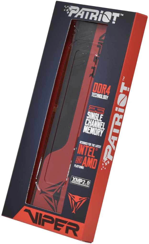 Память DDR4 8Gb 3200MHz Patriot PVE248G320C8 Viper Elite II RTL Gaming PC4-25600 CL18 DIMM 288-pin 1