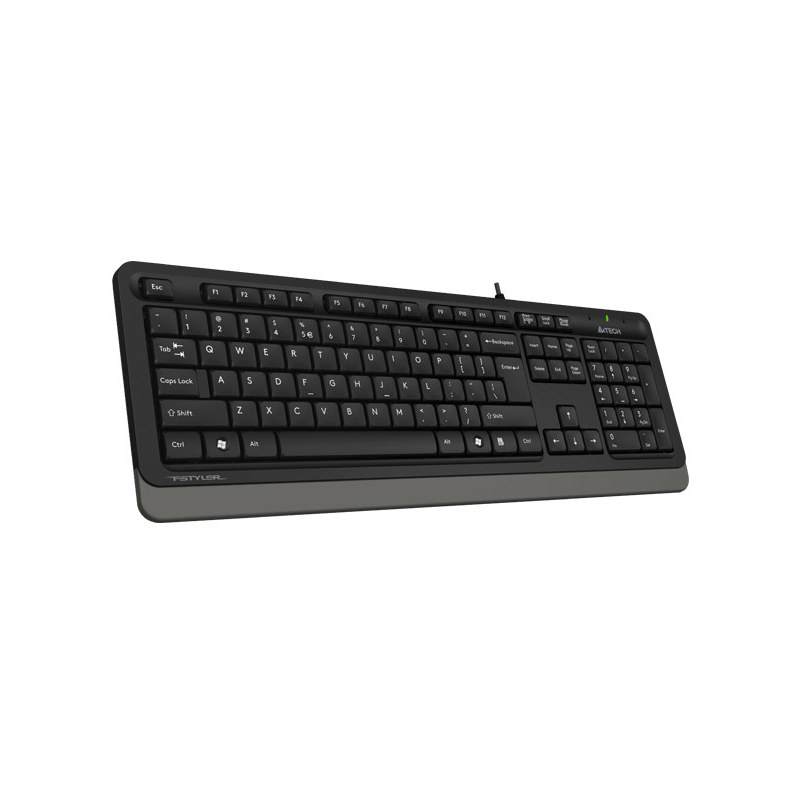 Клавиатура A4Tech Fstyler FK10 черный/серый USB (FK10 GREY) кабель 1.5м