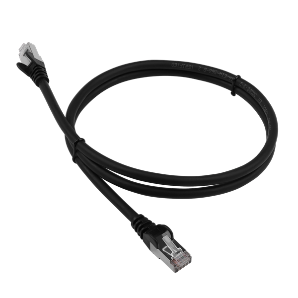 Патч-корд Патч-корд LANMASTER LSZH FTP кат.6, 2.0 м, черный