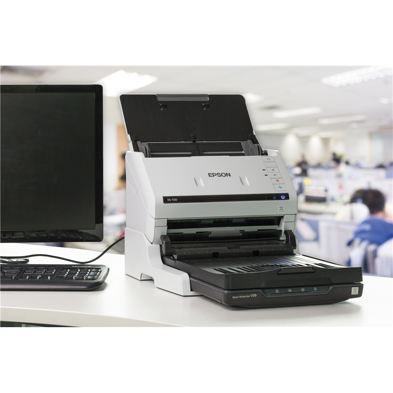 EPSON WorkForce DS-530II  (B11B261401) {, A4, протяжной, 600dpi, 35 стр. / мин, USB3.0, DADF} 
