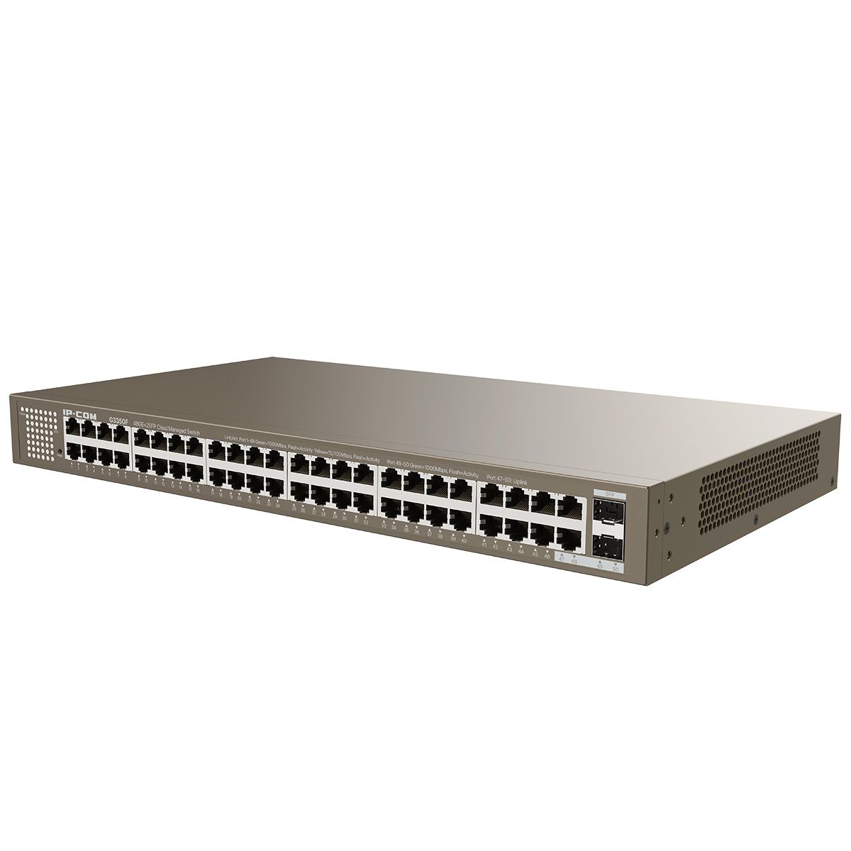 Коммутатор IP-Com G3350F (L2) 48x1Гбит/с 2SFP управляемый
