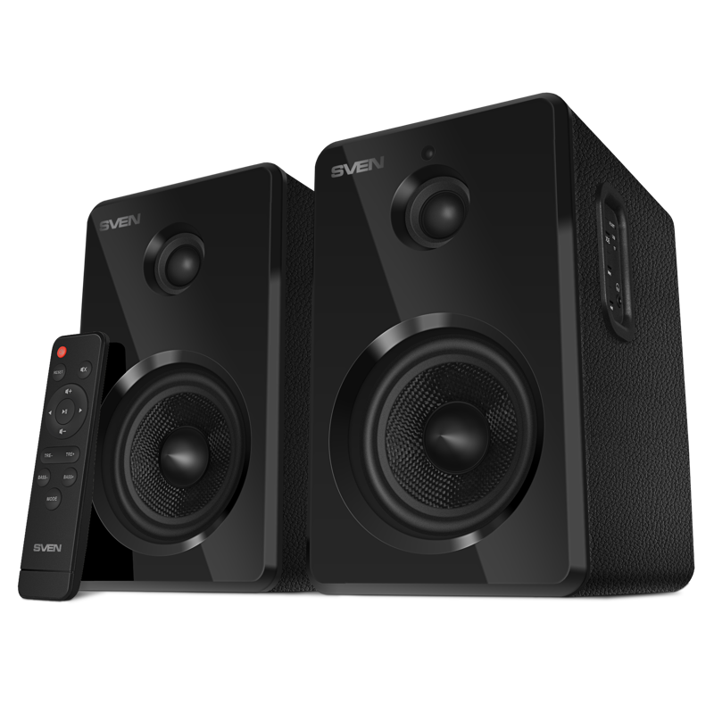 Колонки АС 2.0 SVEN SPS-730, черный (50 Вт, Bluetooth, пульт, USB, microSD)