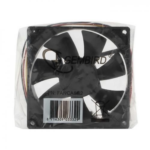Gembird Вентилятор для корпуса 92x92x25mm, sleeve, узкий разъем 3pin [FANCASE2]