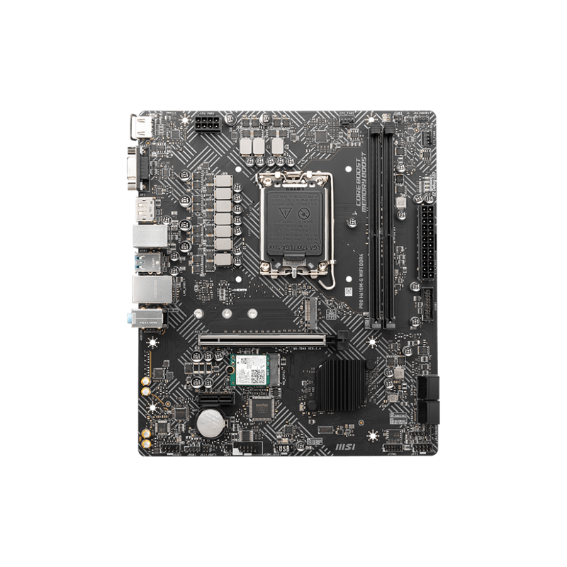 Материнская плата MSI PRO H610M-G WIFI DDR4 Soc-1700 Intel H610 2xDDR4 mATX AC`97 8ch(7.1) GbLAN+VGA