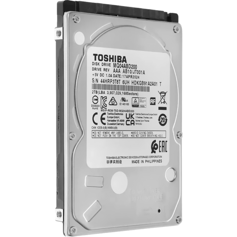 Жесткий диск Toshiba SATA 2TB 2.5" 6.0 Gbit/s 5400 rpm 128Mb  OFFICIAL RECERTIFIED 1 year warranty (