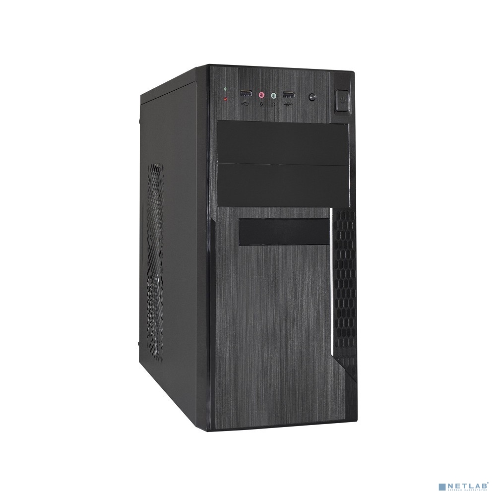 Корпус Minitower ExeGate MA-373X mATX, без БП, 2*USB, аудио, черный