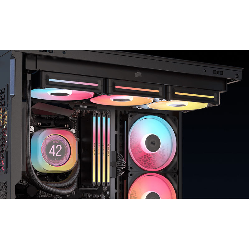 Корпус Corsair 3500X LX-R RGB iCUE LINK, Midi-Tower, TG, 3x120mm ARGB, 2xUSB-A 3.2, 1xUSB 3.2 Type-C