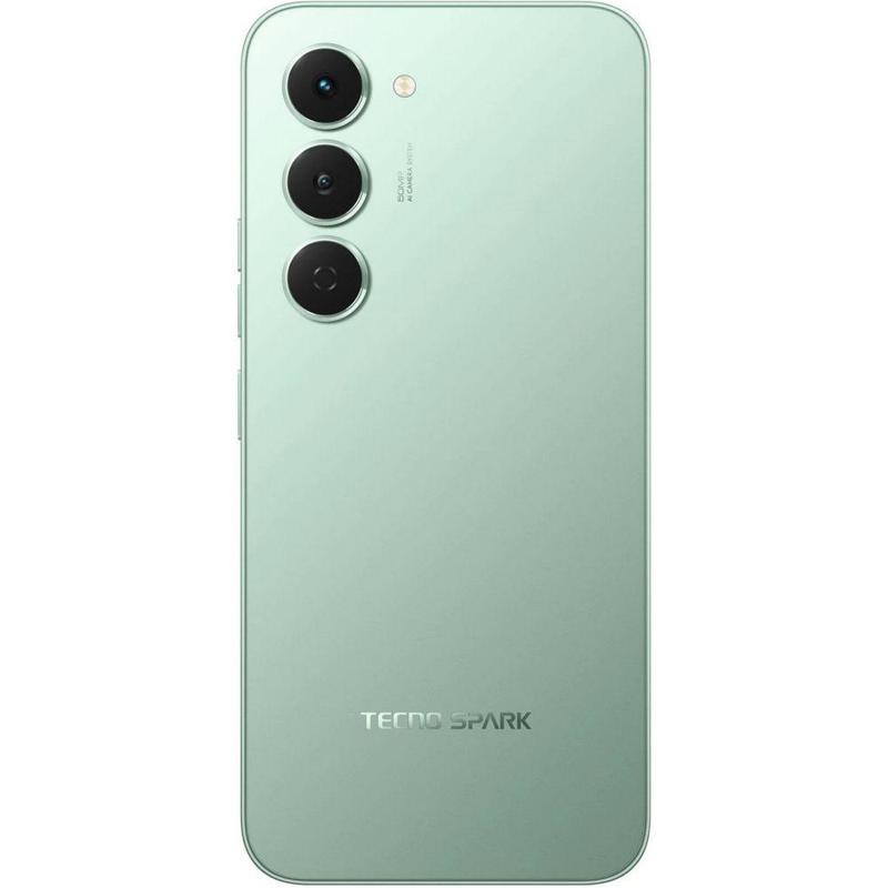 Смартфон Tecno Spark 40 Pro 256Gb 8Gb зеленый моноблок 3G 4G 2Sim 6.78" 1224x2720 Android 15 50Mpix 