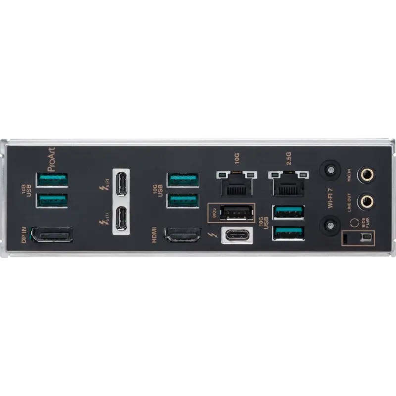 Материнская плата Asus PROART Z890-CREATOR WIFI Soc-1851 Intel Z890 4xDDR5 ATX AC`97 8ch(7.1) 1 x 10