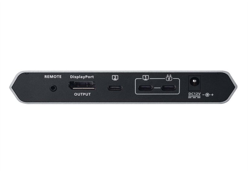 КВМ перевключатель ATEN 2-Port 4K DisplayPort USB-C KVM Dock Switch with Power Pass-through