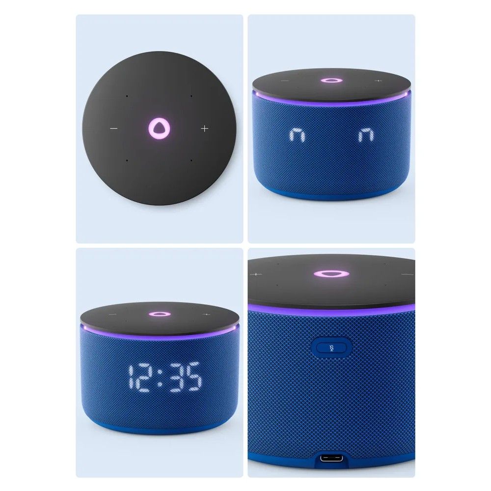 Умная колонка Yandex Станция Мини 3 Про Алиса синий 18W 2.0 BT/Wi-Fi (YNDX-00059BLU)