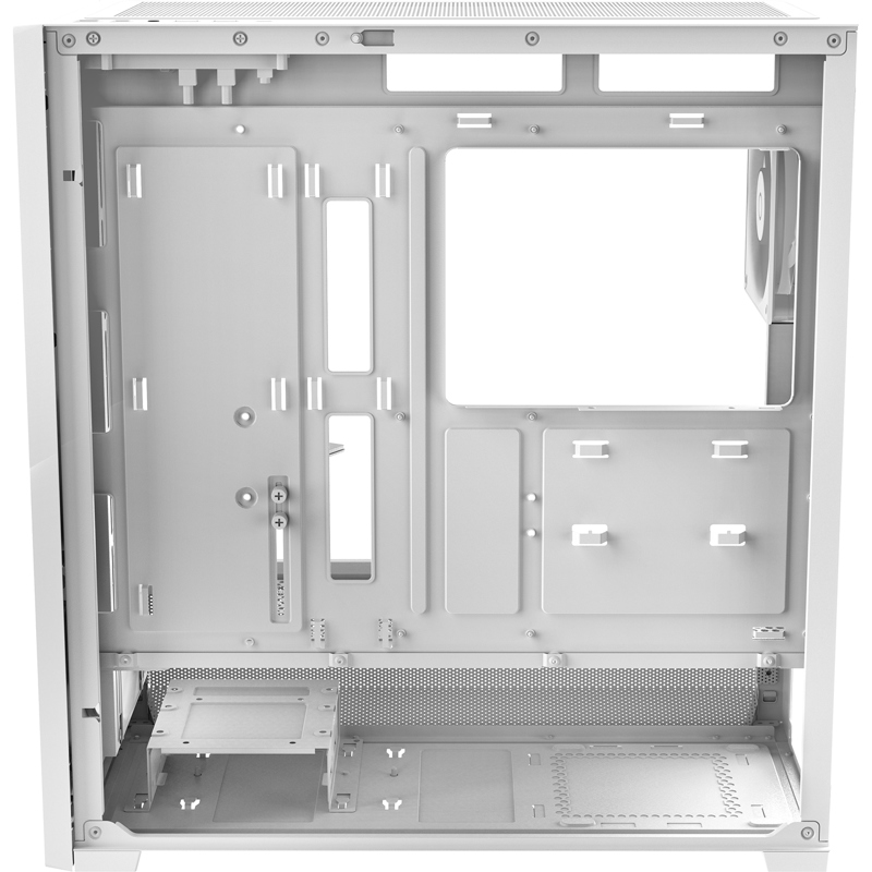 Корпус Ocypus Delta C70 WH ARGB, Midi-Tower, TG, 4x120mm ARGB, 2xUSB-A 3.0 + 1xUSB-C 3.1, E-ATX, ATX