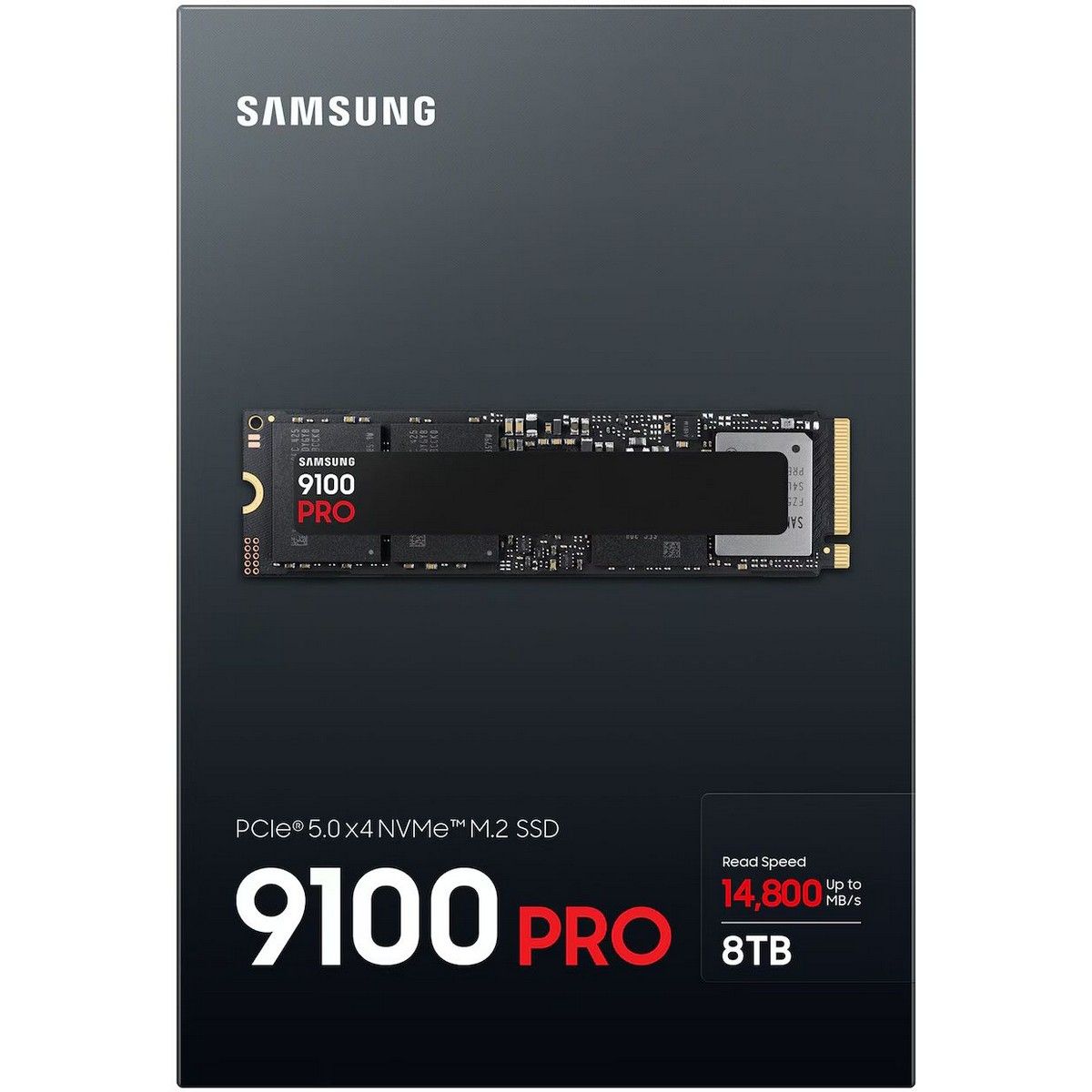 Твердотелльный накопитель SSD M.2 (PCI-E NVMe 2.0 Gen 5.0 x4) 8Tb Samsung 9100 PRO MZ-VAP8T0BW