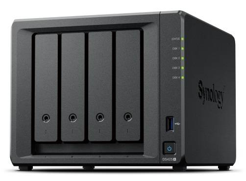 Система хранения данных Synology QC 2,0GhzCPU/2GB(6)/RAID0,1,10,5,6/upto 4HP HDD SATA(3.5', 2.5')/2x