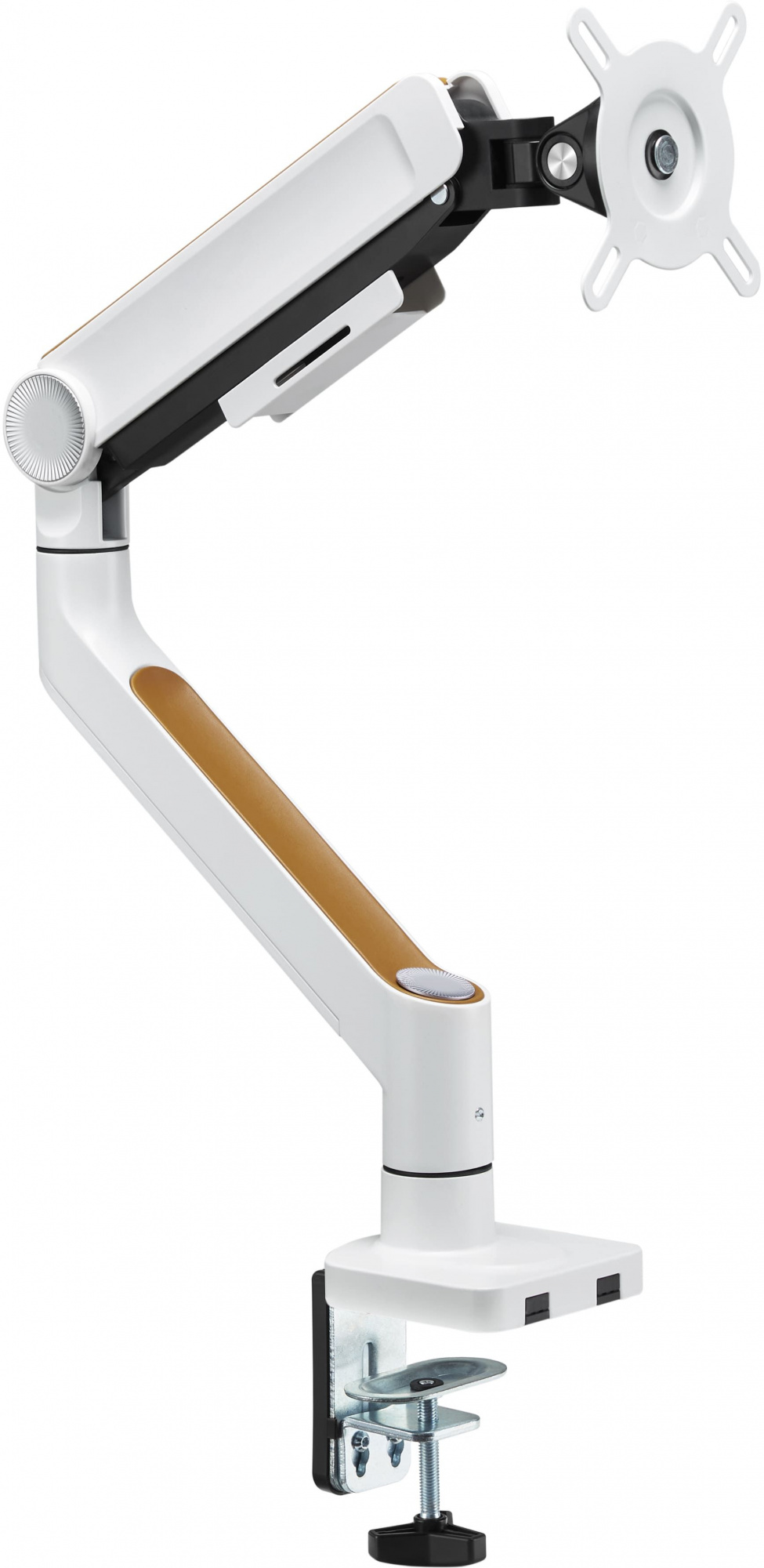 Кронштейн для мониторов Ultramounts UM732W белый/коричневый 17"-32" макс.8кг крепление к столешнице 