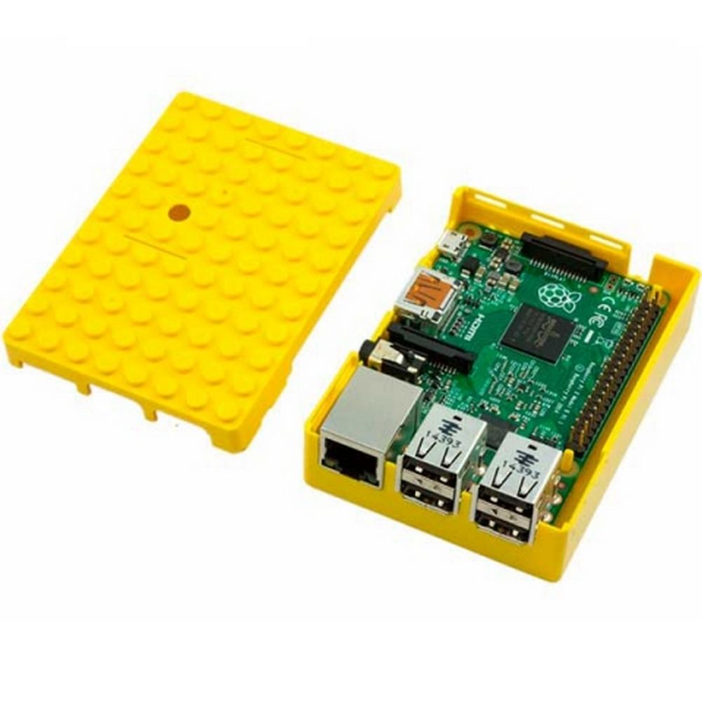 Корпус ACD RA185 Yellow ABS Plastic Building Block case for Raspberry Pi 3 B (CBPIBLOX-YEL) (494408)