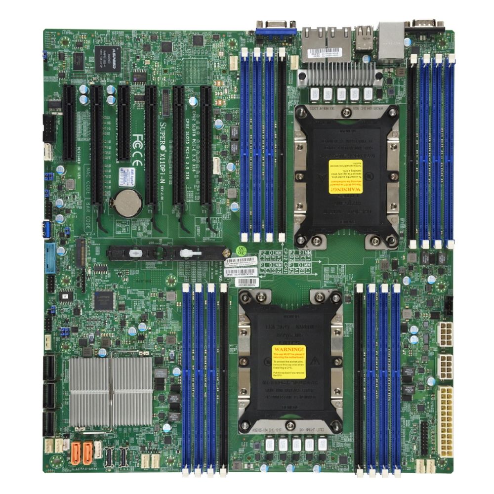Материнcкая плата SuperMicro MBD-X11DPI-N-B E-ATX Up to 2TB 3DS ECC RDIMM 14 SATA3 4 USB 2.0 ports 5