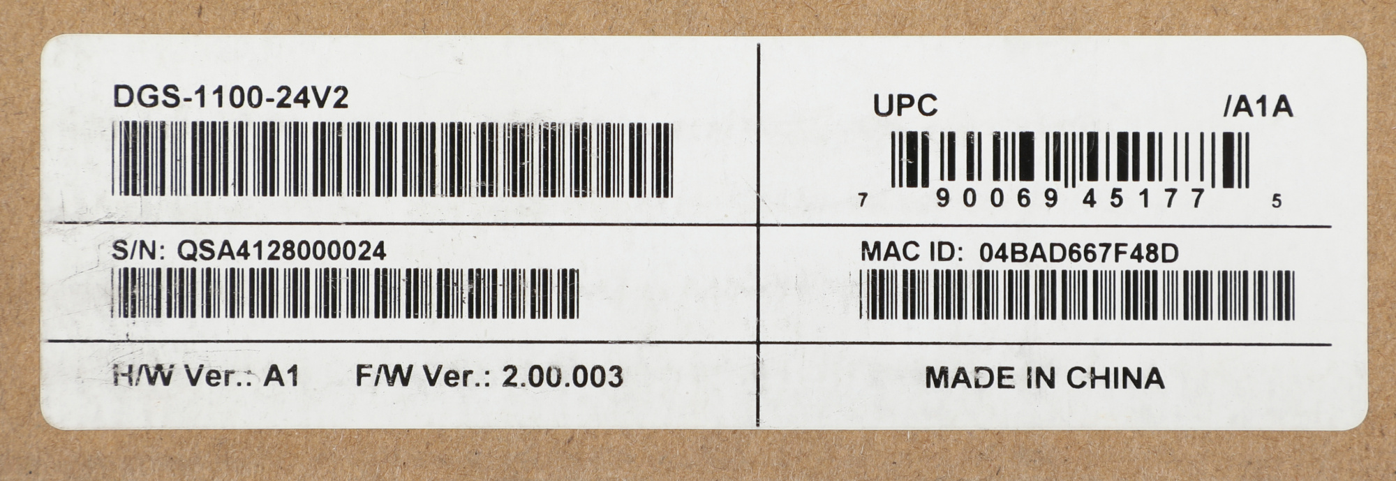 Коммутатор D-Link DGS-1100-24V2/A (L2) 24x1Гбит/с настраиваемый