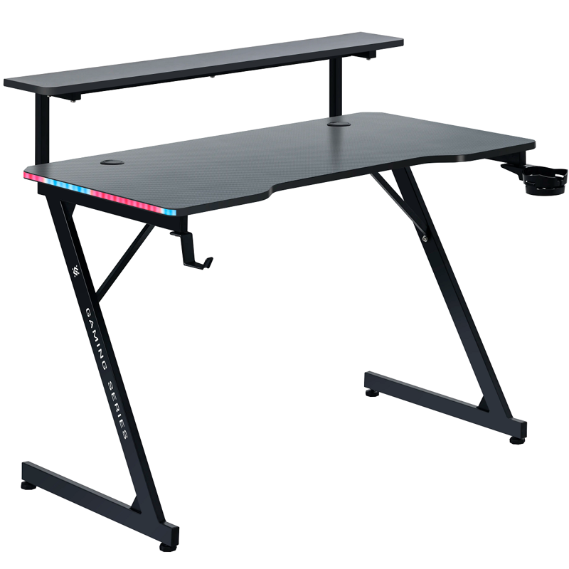 Стол GAMING ADAMANT RGB BLACK 64075 DEFENDER
