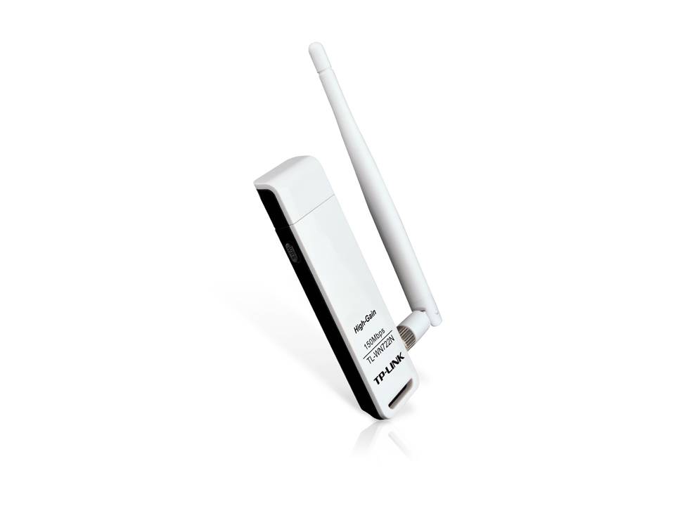 Сетевой адаптер Wi-Fi TP-Link TL-WN722N N150 USB 2.0 (ант.внеш.съем) 1ант.