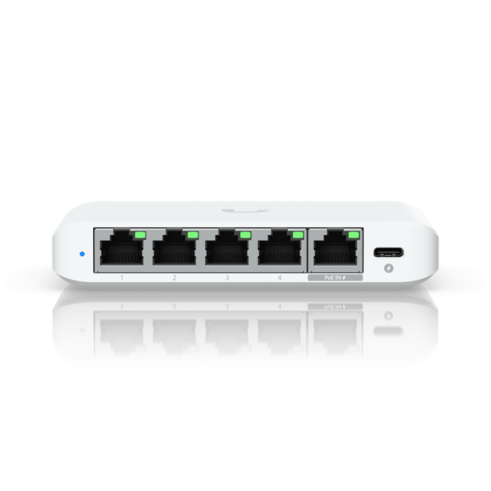 Коммутатор Ubiquiti UniFi Switch Flex Mini 2.5G Compact, 5-port 2.5G switch that can be powered with