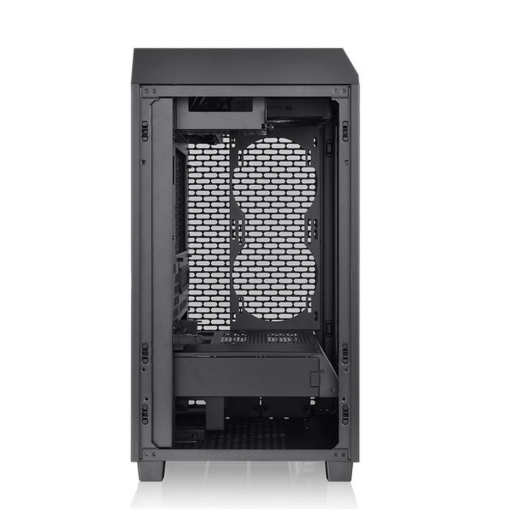 Корпус Thermaltake The Tower 200/Black/Win/SPCC/Tempered Glass*1/CT140 Fan*2/Color Box