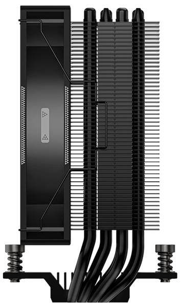 Кулер для процессора PCCooler RT400 BK (235W, 4-pin PWM, 148mm, Al/Cu, 4x6mm, 1x120mm, 73.32CFM, 34.