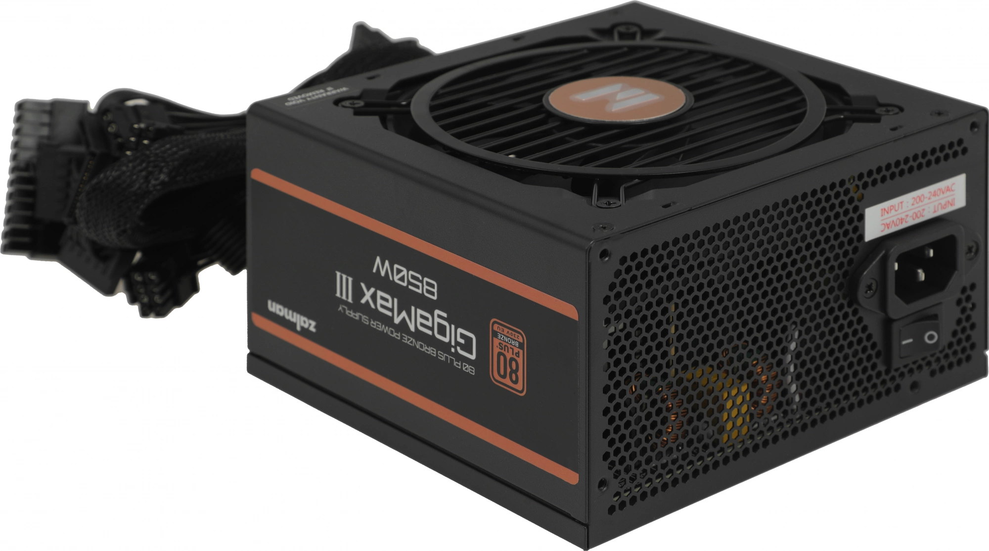 Блок питания Zalman ATX 850W ZM850-GV3 Gen.5 80+ bronze (20+4pin) APFC 120mm fan 6xSATA RTL