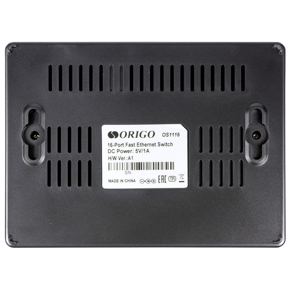 Коммутатор Origo OS1116 OS1116/A1A (L2) 16x100Мбит/с неуправляемый