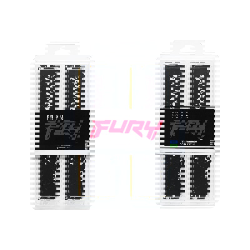 Память DDR5 2x32GB 5200MHz Kingston KF552C40BB2AK2-64 Fury Beast Black RGB RTL Gaming PC5-41600 CL40