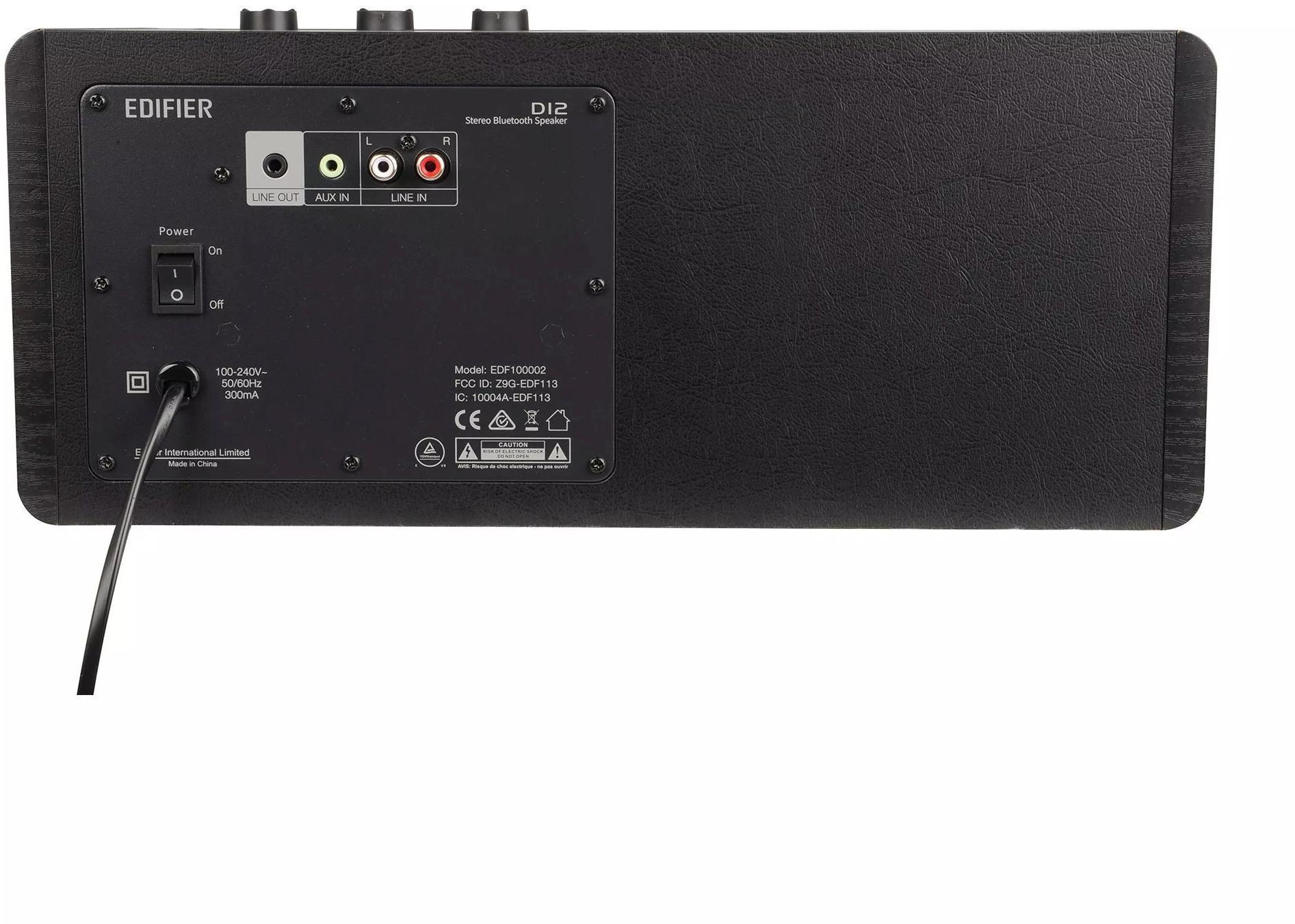 Колонки Edifier D12 2.0 черный/черный 70Вт BT